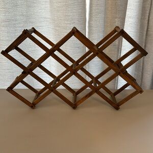 Vintage Wooden Wine Rack